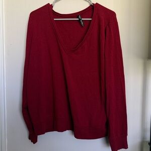 torrid Deep Red V-Neck Top